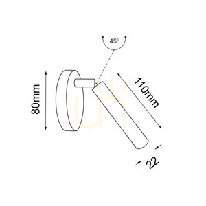 Nástěnné svítidlo Antigo Kosame K3 černé G9 110 mm 4054 small 1