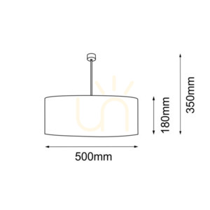 Závěsné svítidlo Antigo Lamego O Z béžové 50 cm E27 5187 small 1