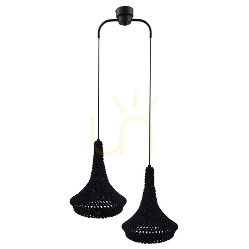 Kontrola Závěsné svítidlo Antigo Mahaka 2 černé 50 cm 5173