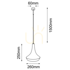 Závěsné svítidlo Antigo Mahaka 1 béžové 26 cm E27 5178 small 1