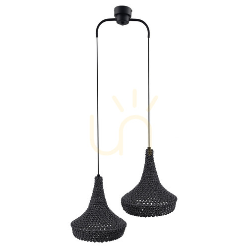 Kontrola Závěsné svítidlo Antigo Mahaka 2 šedé 50 cm 5182