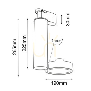 Bodové svítidlo Antigo Natori bílé LED ES111 1x 7691 small 1
