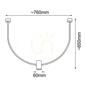 Závěsné svítidlo Antigo No. C Platinum matné 760 mm GU10 LED 5082 small 1