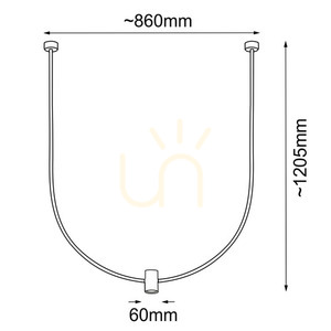 Závěsné svítidlo Antigo No. C platina mat GU10 LED 86 cm 5083 small 1