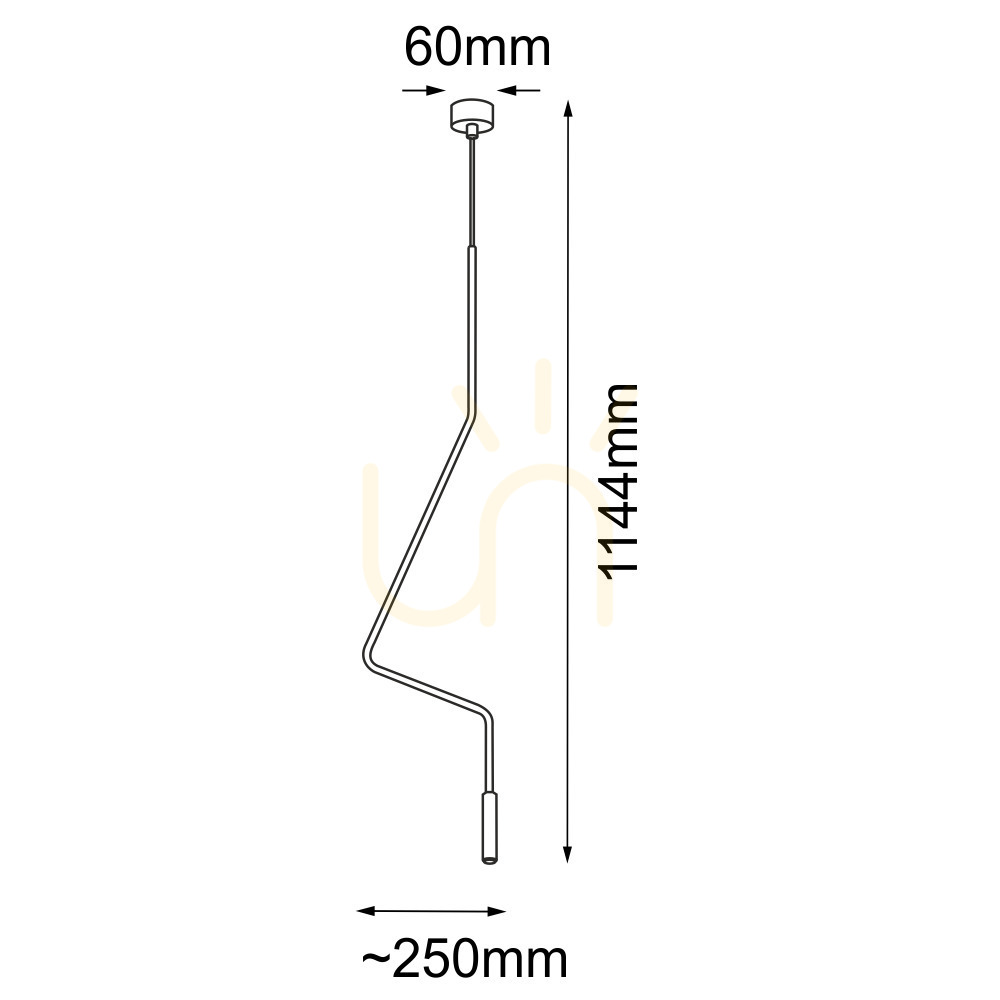 Pohled Závěsné svítidlo Antigo No. Vi 1 černé G9 114,4 cm 5139 Závěsné svítidlo Antigo No. Vi 1 černé G9 114,4 cm 5139