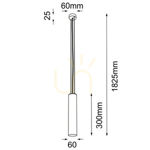 Závěsné svítidlo Antigo Noda černé GU10 182,5 cm 5542 small 1