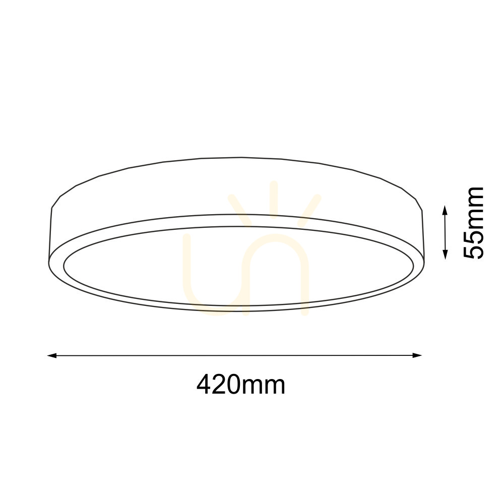 Pohled Stropní svítidlo Antigo Nomi černé LED 42 cm 4000K 8446 Stropní svítidlo Antigo Nomi černé LED 42 cm 4000K 8446
