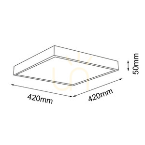 Plafon LED Antigo Nomi bílý 42x42 cm 4000K 2934 lm 8451 small 1