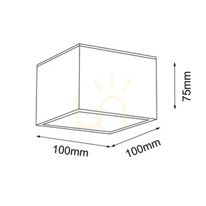 Stropní svítidlo Antigo Suwa bílé 10x10 cm GX53 LED 7721 1 Stropní svítidlo Antigo Suwa bílé 10x10 cm GX53 LED 7721 small 1