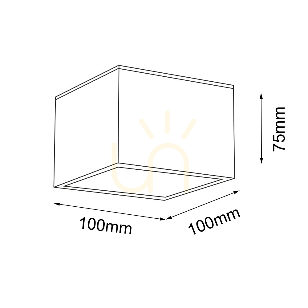Pohled Stropní svítidlo Antigo Suwa bílé 10x10 cm GX53 LED 7721 Stropní svítidlo Antigo Suwa bílé 10x10 cm GX53 LED 7721