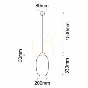 Závěsné svítidlo Antigo Tanpo I Z 5208 černé 20 cm LED G9 small 1