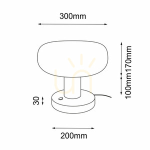 Stolní lampa Antigo Tanpo O G 2034 černá 30 cm LED G9 small 1