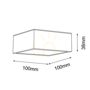 Stropní svítidlo LED Antigo Tottori IL bílé 10x10 cm 3000K IP44 7725 small 1
