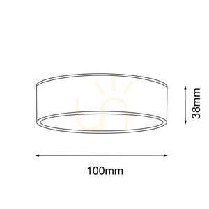 LED přisazené svítidlo Antigo Tottori IL 8056, Ø 10 cm, 10 W 1150 lm 3000K, IP44, černé small 1