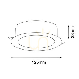 Vestavné LED svítidlo Antigo Tottori 8579 černé 12,5 cm IP44 4000K 1 Vestavné LED svítidlo Antigo Tottori 8579 černé 12,5 cm IP44 4000K small 1