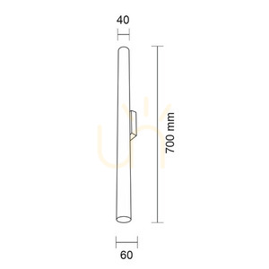 Nástěnné koupelnové svítidlo Antigo Yabu K1 černé IP44 70 cm 8075 1 Nástěnné koupelnové svítidlo Antigo Yabu K1 černé IP44 70 cm 8075 small 1