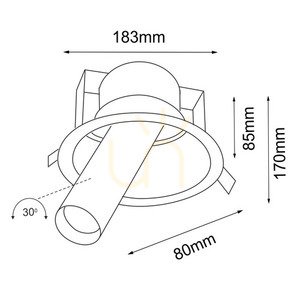 Zapuštěné svítidlo Antigo Yakumo 2 7807 bílé GU10 LED small 1