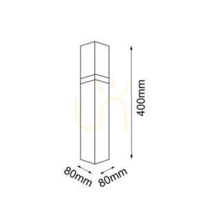 Venkovní stojací svítidlo Antigo Fuku 9916 antracit 40 cm E14 IP54 small 1