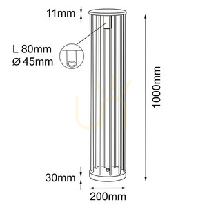 Venkovní stojací lampa Antigo Hagi 9907 antracit 100 cm LED MR11 small 1