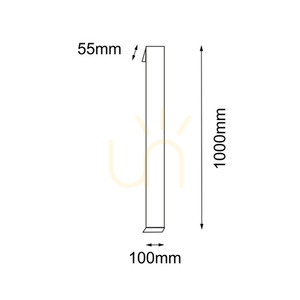 Venkovní nástěnné svítidlo Antigo Hikone 9924 antracit 100 cm 4000K LED 1 Venkovní nástěnné svítidlo Antigo Hikone 9924 antracit 100 cm 4000K LED small 1