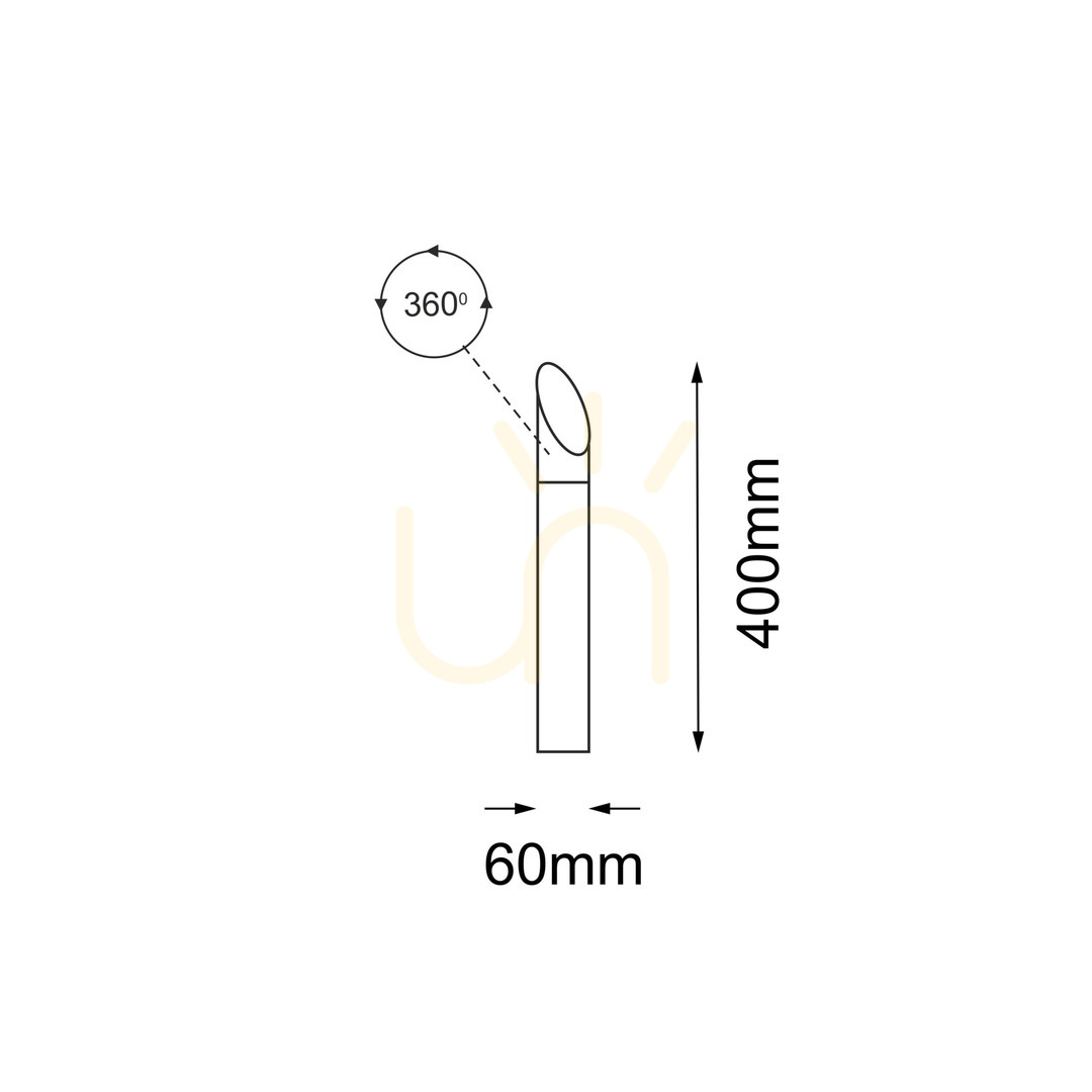 Pohled Venkovní stojací světlo Antigo Saga 9918 antracit 40 cm GU10 Venkovní stojací světlo Antigo Saga 9918 antracit 40 cm GU10