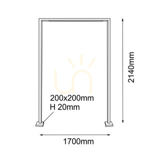 Venkovní stojací lampa Antigo Taketa antracit 214 cm 9931 small 1