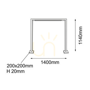 Venkovní stojací světlo Antigo Taketa 9936 antracit 114 cm small 1