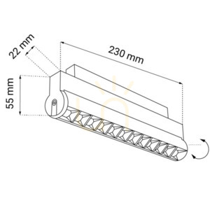 Bodové světlo Antigo Komatsu Dot Move 2 magnetické černé 12W 4000K 6600 1 Bodové světlo Antigo Komatsu Dot Move 2 magnetické černé 12W 4000K 6600 small 1