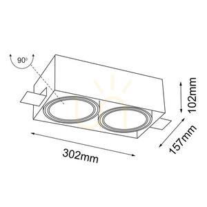 Zapuštěné svítidlo Antigo Komoro 2 bílé LED ES111 7328 1 Zapuštěné svítidlo Antigo Komoro 2 bílé LED ES111 7328 small 1