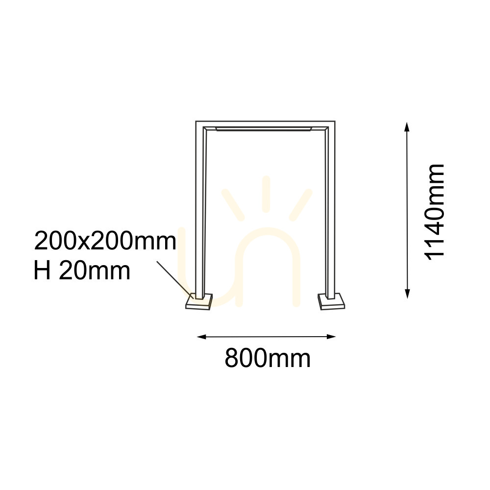 Pohled Venkovní stojací světlo Antigo Taketa 9935 antracit 114 cm LED T8 Venkovní stojací světlo Antigo Taketa 9935 antracit 114 cm LED T8