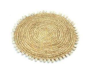 Podložka pod hrnec BAZAR BIZAR Raffia Shell, přírodní, 23 cm small 0
