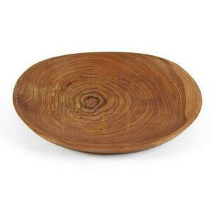 Talíř BAZAR BIZAR Teak Root Organic z kořene teaku přírodní 25 cm small 3