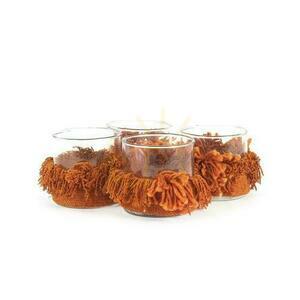 Svícen BAZAR BIZAR Oh My Gee Collection Rust Velvet S small 3