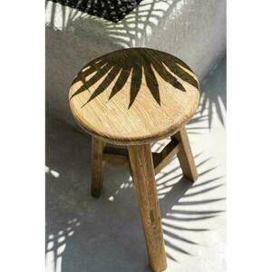 Barová stolička BAZAR BIZAR Fusuma z recyklovaného teakového dřeva přírodní, Outdoor Collection small 6