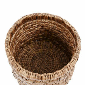 Pletený koš z vodního hyacintu BAZAR BIZAR The Choppy Basket přírodní Ø36 cm small 7