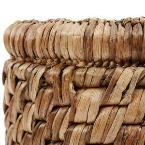 Pletený koš z vodního hyacintu BAZAR BIZAR The Choppy Basket přírodní Ø36 cm small 3