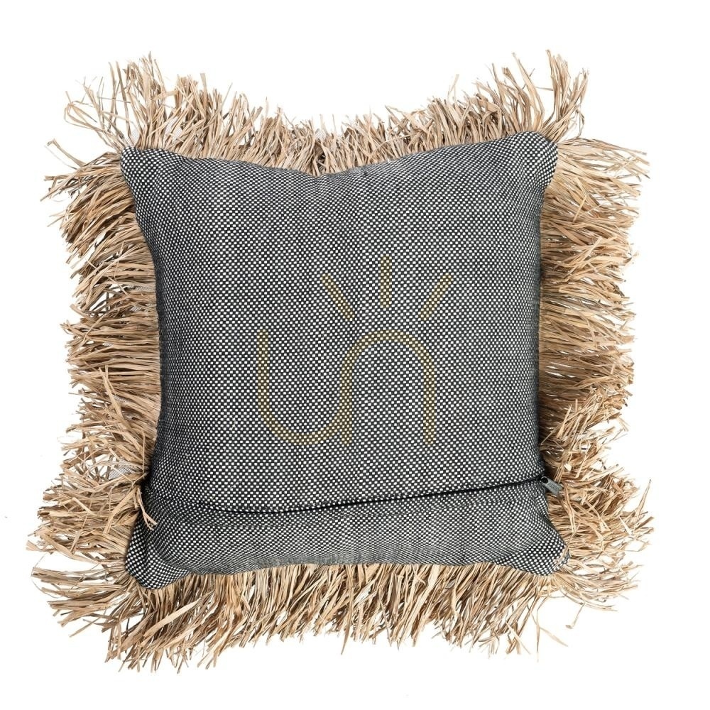 Pohled Povlak na polštář BAZAR BIZAR Cotton Bonita přírodní černá 40x40 cm Povlak na polštář BAZAR BIZAR Cotton Bonita přírodní černá 40x40 cm