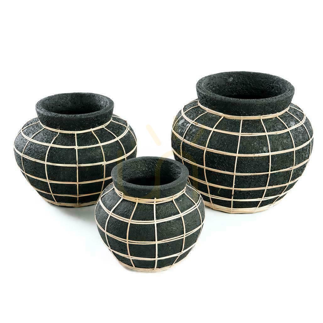 Kontrola Váza BAZAR BIZAR Terracotta Collection černá přírodní M Váza BAZAR BIZAR Terracotta Collection černá přírodní M