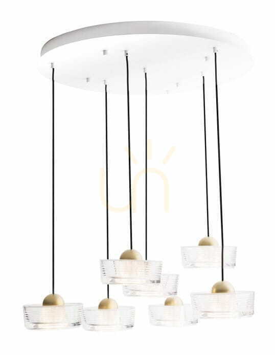 Kontrola Závěsné svítidlo Max Light Lipari VII P0544 bílo-zlaté 7x LED 38W 3000K Závěsné svítidlo Max Light Lipari VII P0544 bílo-zlaté 7x LED 38W 3000K