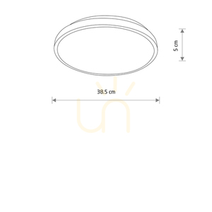 LED stropní svítidlo Nowodvorski AGNES ROUND LED PRO 10978 bílé 38,5 cm 4000 K small 5