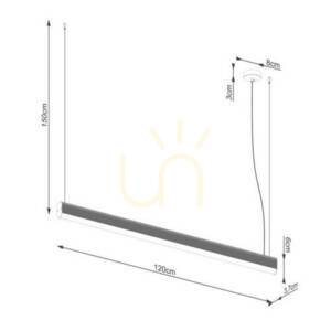 Závěsné svítidlo FARGE černá LED 4000K Thoro 8 Závěsné svítidlo FARGE černá LED 4000K Thoro small 8