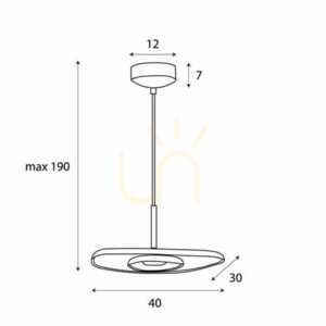 Závěsné svítidlo Max Light Deux P0561 krémovo-šedé LED 40 cm 4 Závěsné svítidlo Max Light Deux P0561 krémovo-šedé LED 40 cm small 4