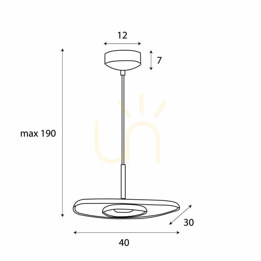 Zobrazit Závěsné svítidlo Max Light Deux P0561 krémovo-šedé LED 40 cm Závěsné svítidlo Max Light Deux P0561 krémovo-šedé LED 40 cm