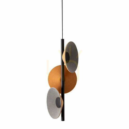 Kontrola Přívěsek světla Max Light Puro Earth P0564 žluto-šedý 4x8W LED 51 cm