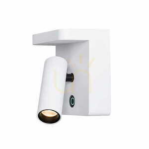 Bílé nástěnné LED svítidlo Max Light Lofer W0373, 7 W 3000 K, USB small 3