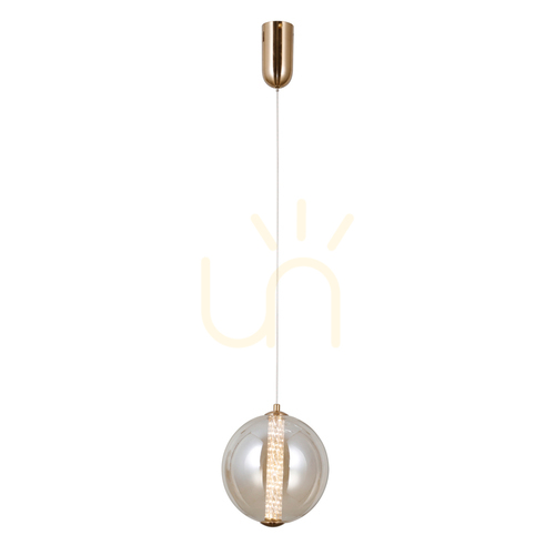 Kontrola Závěsné LED svítidlo Italux Butero zlaté amber 9W 3000K PND-34359-M-HBR-AMB