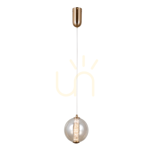 Kontrola Závěsné LED svítidlo Italux Butero zlaté 6W 3000K PND-34359-S-HBR-AMB
