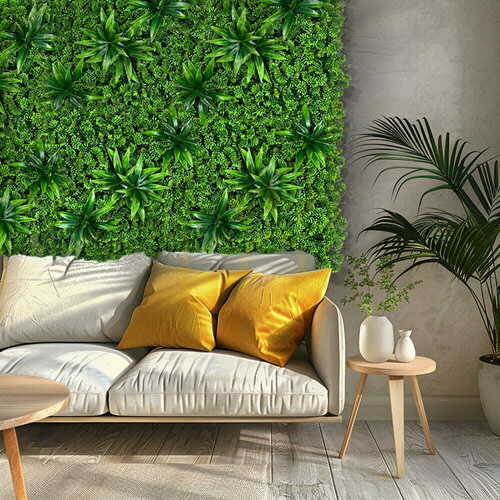 Kontrola Umělá zelená stěna Sukulent 50×50 cm Green Designers GD 640