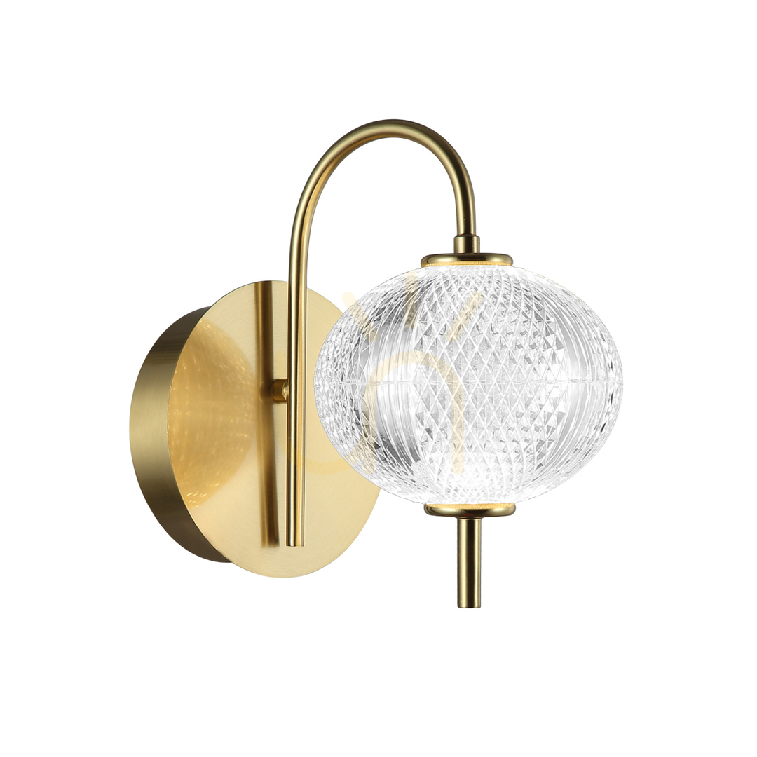 Nástenné LED svietidlo Italux Lazie zlaté 5W WL-29038-1-GD