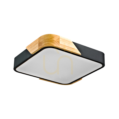 Kontrola Přisazené LED svítidlo Italux Wood Santer 24W 3000K bílé dřevo PLF-13187-BK-WO